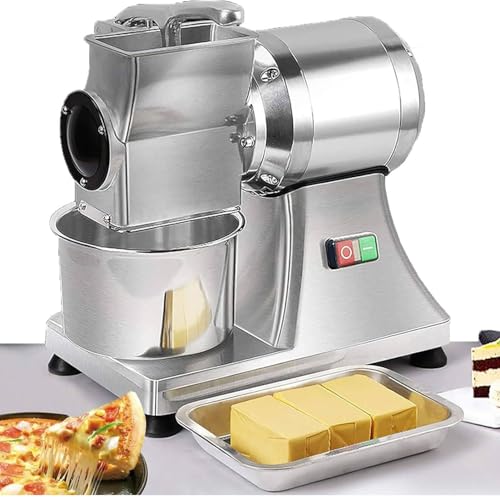 GAYAYAS Kommerzielle Hartkäsereibe, Käsereibe-Schredder-Salatzubereiter, Mit Behälter, Elektrische Käsereibe, Für Blockkäse-Schredder 88 Pfund/Stunde von GAYAYAS