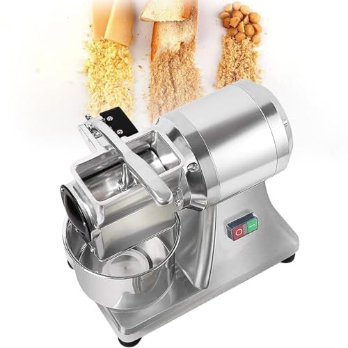 GAYAYAS Kommerzielle elektrische Käsereibe, elektrische Käsereibe 550 W, mit Eimer, für Käse, Butter, Käse, Brot, Kleie, 0,75 PS/550 W, 88 lb/h von GAYAYAS