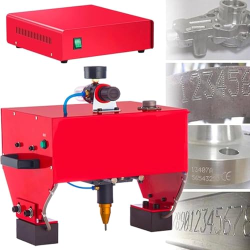 GAYAYAS Tragbare Stiftdruckmaschine, Metallmarkierungs-Graviermaschine, Drucker für Metalletiketten, für Buchstaben, Seriennummern, VIN-Code und Fahrgestellnummer,TypeC von GAYAYAS