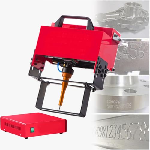 GAYAYAS Tragbare Stiftdruckmaschine, Metallmarkierungs-Graviermaschine, Drucker für Metalletiketten, für Buchstaben, Seriennummern, VIN-Code und Fahrgestellnummer,TypeM von GAYAYAS