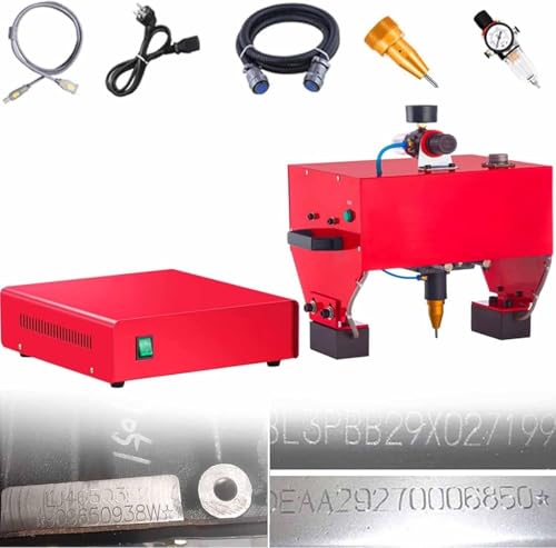 GAYAYAS Tragbare pneumatische Graviermaschine, pneumatische Nadelpräger-Markierungsmaschine, Gravurtiefe 0,01-1 mm, für VIN-Codes, Fahrgestellnummern,TypeC von GAYAYAS
