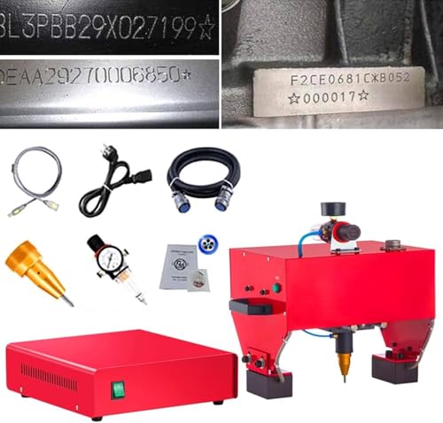 GAYAYAS Tragbare pneumatische Nadelpräger-Markierungsmaschine, Graviermaschine für Metallmarkierungsmaschinen, zum Erstellen von Buchstaben, Seriennummern, VIN-Codes und Nummern,TypeC von GAYAYAS