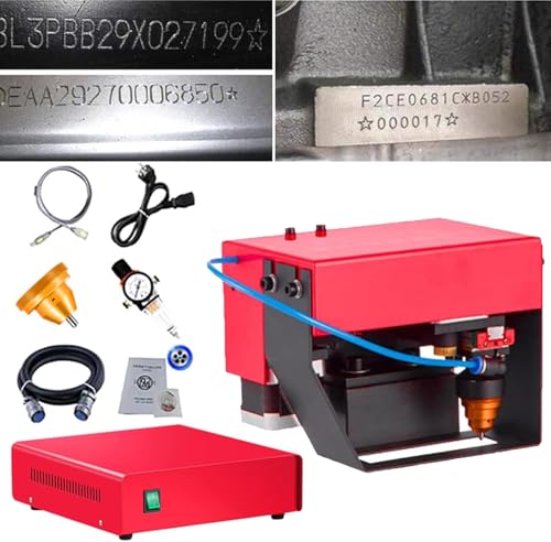 GAYAYAS Tragbare pneumatische Nadelpräger-Markierungsmaschine, Graviermaschine für Metallmarkierungsmaschinen, zum Erstellen von Buchstaben, Seriennummern, VIN-Codes und Nummern,TypeF von GAYAYAS