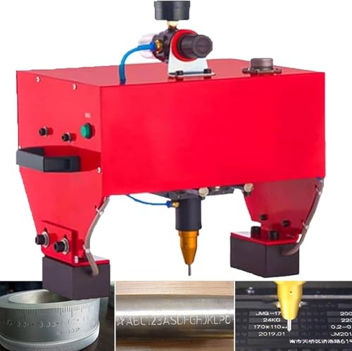 GAYAYAS Tragbare pneumatische Nadelpräger-Markierungsmaschine, elektrische Nadelpräger-Graviermaschine, zum Drucken von Fahrgestellnummern und VIN-Codes,TypeC von GAYAYAS