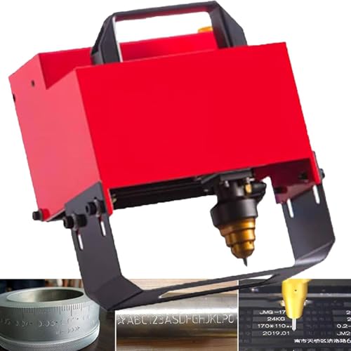 GAYAYAS Tragbare pneumatische Nadelpräger-Markierungsmaschine, elektrische Nadelpräger-Graviermaschine, zum Drucken von Fahrgestellnummern und VIN-Codes,TypeD von GAYAYAS