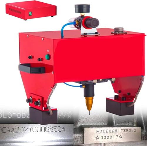 GAYAYAS Tragbares pneumatisches Hand-Nadelprägegerät, Gravurtiefe 0,01–1 mm, für Buchstaben, Seriennummern, VIN-Code und Fahrgestellnummer,TypeC von GAYAYAS
