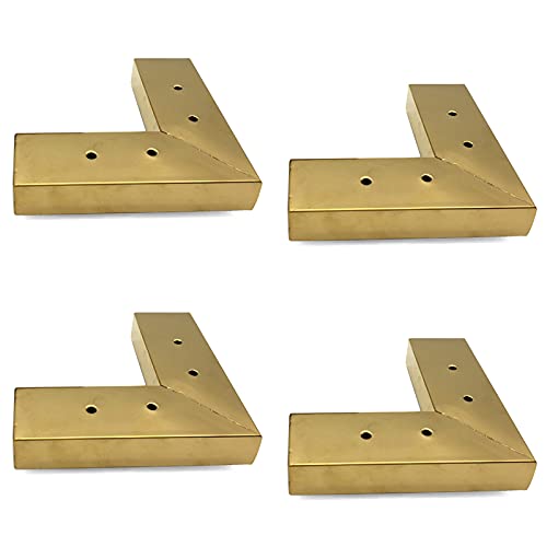 GArcan 4 Stück Metall-Möbelbeine, Edelstahl-Möbelfüße, Sofatisch-Stützbeine, Ersatz für TV-Ständer, Schrank, Couch, Schrank, Ottomane, Fuß, mit Befestigungsschrauben, Gold (30 mm/1,2 Zoll, L-Form) GArcan 4 Stück Metall-Möbelbeine, Edelstahl-Möbelfüße, Sofatisch-Stützbeine, Ersatz für TV-Ständer, Schrank, Couch, Schrank, Ottomane, Fuß, mit Befestigungsschrauben, Gold (30 mm/1,2 Zoll, L-Form) von GArcan