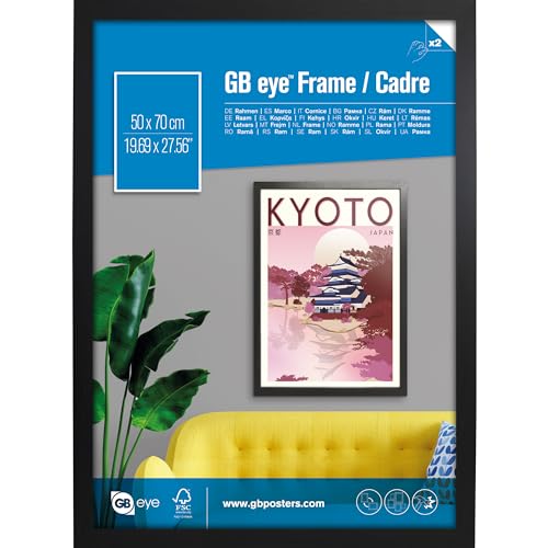 GB Eye Eton-Bilderrahmen, schwarz, 50 x 70 cm, holz, schwarz, 50x70 cm GB Eye Eton-Bilderrahmen, schwarz, 50 x 70 cm, holz, schwarz, 50x70 cm von GB eye