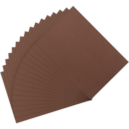 GBACHOOSE 200 Blatt brauner Karton, A4, 250 g/m², farbiges Kartonpapier, Bastelkarton für Kunsthandwerk, DIY, Zeichnen, Geschenke, Dekoration von GBACHOOSE
