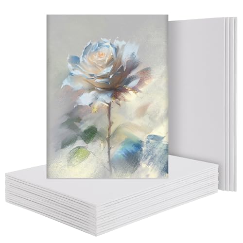 GBACHOOSE 15 Stück Leinwand zum Bemalen 24x30 cm, Leinwand set 3MM, Kleine Leinwände Künstlerleinwand, Weiß, für Acryl-, Öl-, Aquarell- und Gouachefarben GBACHOOSE 15 Stück Leinwand zum Bemalen 24x30 cm, Leinwand set 3MM, Kleine Leinwände Künstlerleinwand, Weiß, für Acryl-, Öl-, Aquarell- und Gouachefarben von GBACHOOSE