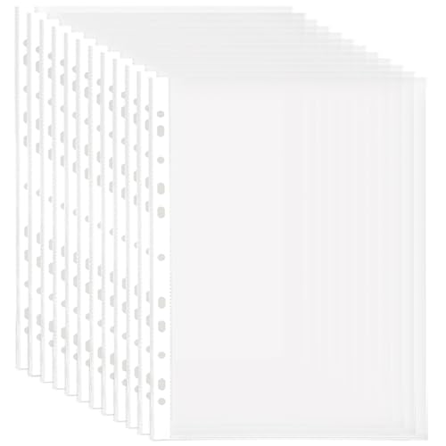 GBACHOOSE 300 Stück Klarsichthüllen A4, Prospekthüllen A4 (40my), Klarsichtfolien A4, Klarsichthüllen A4 Seitlich Offen Klarsichthüllen Oben Offen für Schule, Büro von GBACHOOSE