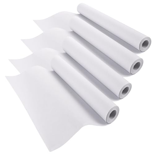 GBACHOOSE 4 Stück Weiße Papierrolle 42,5cm x 15m, Zeichenpapier Rolle, Schnittmusterpapier Rolle, Flipchart Papier Blanko, Plakatpapier, Malrolle für Kinder, Studenten, Künstler GBACHOOSE 4 Stück Weiße Papierrolle 42,5cm x 15m, Zeichenpapier Rolle, Schnittmusterpapier Rolle, Flipchart Papier Blanko, Plakatpapier, Malrolle für Kinder, Studenten, Künstler von GBACHOOSE