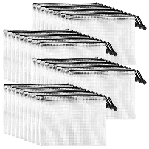 GBACHOOSE 40 Stück Dokumententasche A5 mit Reißverschluss, Wasserdichte Dokumententaschen, Reißverschluss Taschen Reißverschlussbeutel für Datei, Papier, Hausaufgaben, Reiseutensilien, Kosmetika GBACHOOSE 40 Stück Dokumententasche A5 mit Reißverschluss, Wasserdichte Dokumententaschen, Reißverschluss Taschen Reißverschlussbeutel für Datei, Papier, Hausaufgaben, Reiseutensilien, Kosmetika von GBACHOOSE