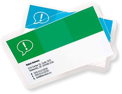 GBC® Laminiertasche Document™ Pouch, für: Kreditkarten, 54 x 86 mm, 0,125 mm, transparent, glänzend (100 Stück), Sie erhalten 1 Packung á 100 Stück von GBC