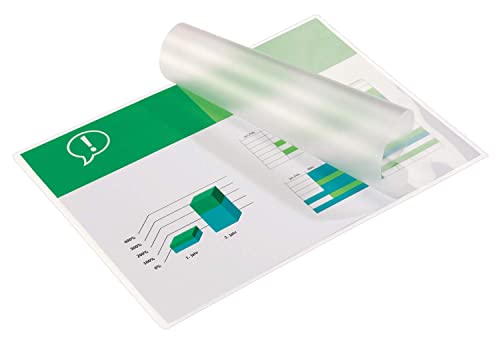 GBC Laminierfolien A4+ mit Abheftstreifen, 125 mic, Robuste Laminiertaschen im 100er Pack, Glänzend, Transparent, Ideal zur Ablage in Ringbüchern und Ordnern, 3743156 GBC Laminierfolien A4+ mit Abheftstreifen, 125 mic, Robuste Laminiertaschen im 100er Pack, Glänzend, Transparent, Ideal zur Ablage in Ringbüchern und Ordnern, 3743156 von GBC