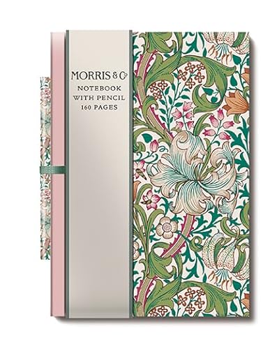 GBCC Mini Notebook with Pencil - Green & Pink Pattern by Morris & Co - WMS0015 GBCC Mini Notebook with Pencil - Green & Pink Pattern by Morris & Co - WMS0015 von GBCC