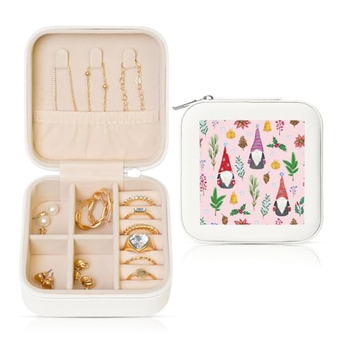 GBCDEDSL Schmuckkästchen mit niedlichem Zwerg, weiß, bedruckt, quadratisch, 10 x 10 cm, quadratisch, wasserdicht und verschleißfest, PVC-Schmuckschatulle, Geschenk für Ehefrauen und Freundinnen GBCDEDSL Schmuckkästchen mit niedlichem Zwerg, weiß, bedruckt, quadratisch, 10 x 10 cm, quadratisch, wasserdicht und verschleißfest, PVC-Schmuckschatulle, Geschenk für Ehefrauen und Freundinnen von GBCDEDSL