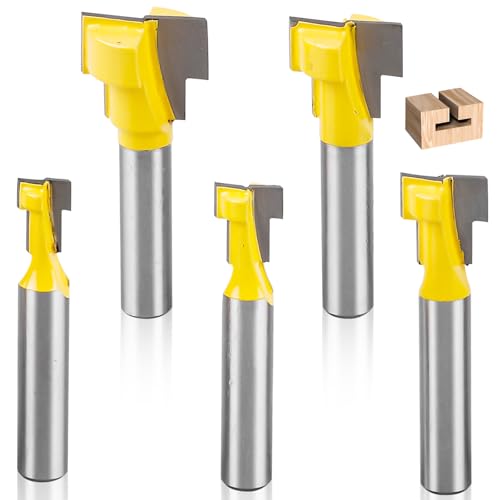 5-tlg Fräser 8mm Schaft, Nutfräser, Fräser Schaft, Fräsfräser, Schlitz Holz Fräser, Nutfräser Set, Fräser Schaft für Holzbearbeitung, Holzbearbeitung Werkzeug 5-tlg Fräser 8mm Schaft, Nutfräser, Fräser Schaft, Fräsfräser, Schlitz Holz Fräser, Nutfräser Set, Fräser Schaft für Holzbearbeitung, Holzbearbeitung Werkzeug von GBKDQQ