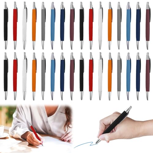 GBKDQQ 100 Stück Ergonomische Kugelschreiber, Rutschfester Kulli Druckkugelschreiber Großraumine Kuli für Büro und Haushalt Kulis Blauschreibend Gehäuse Bunt, Farbe zufällig GBKDQQ 100 Stück Ergonomische Kugelschreiber, Rutschfester Kulli Druckkugelschreiber Großraumine Kuli für Büro und Haushalt Kulis Blauschreibend Gehäuse Bunt, Farbe zufällig von GBKDQQ