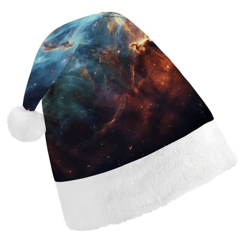 GBNMQED Weihnachtsmütze, Weihnachtsmannmützen für Erwachsene, Komfort, Weihnachtsmütze, Universum, Galaxie, Weltraum, bedruckt, Weihnachtsmütze für Neujahr, festliche Party, Weihnachts-Kopfschmuck GBNMQED Weihnachtsmütze, Weihnachtsmannmützen für Erwachsene, Komfort, Weihnachtsmütze, Universum, Galaxie, Weltraum, bedruckt, Weihnachtsmütze für Neujahr, festliche Party, Weihnachts-Kopfschmuck von GBNMQED