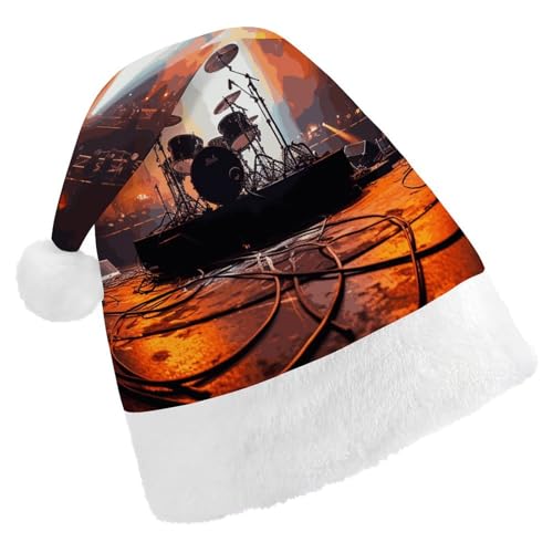 GBNMQED Weihnachtsmütze, Weihnachtsmannmützen für Erwachsene, bequem, Weihnachtsmütze, Rock-Konzert, Bühne, bedruckt, Weihnachtsmütze für Neujahr, festliche Party, Weihnachts-Kopfschmuck GBNMQED Weihnachtsmütze, Weihnachtsmannmützen für Erwachsene, bequem, Weihnachtsmütze, Rock-Konzert, Bühne, bedruckt, Weihnachtsmütze für Neujahr, festliche Party, Weihnachts-Kopfschmuck von GBNMQED