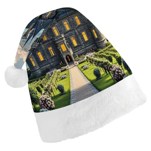 GBNMQED Weihnachtsmütze, Weihnachtsmannmützen für Erwachsene, bequem, Weihnachtsmütze, Turm, Kombi bedruckt, Weihnachtsmütze für Neujahr, festliche Party, Weihnachts-Kopfschmuck GBNMQED Weihnachtsmütze, Weihnachtsmannmützen für Erwachsene, bequem, Weihnachtsmütze, Turm, Kombi bedruckt, Weihnachtsmütze für Neujahr, festliche Party, Weihnachts-Kopfschmuck von GBNMQED
