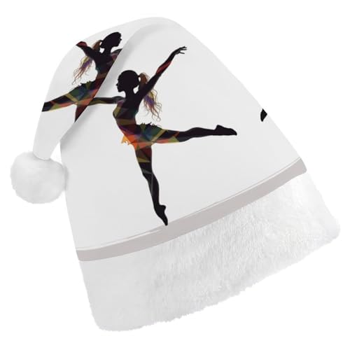 GBNMQED Weihnachtsmütze, Weihnachtsmannmützen für Erwachsene, bequeme Weihnachtsmütze, Tänzerin, bedruckt, Weihnachtsmütze für Neujahr, festliche Party, Weihnachts-Kopfschmuck GBNMQED Weihnachtsmütze, Weihnachtsmannmützen für Erwachsene, bequeme Weihnachtsmütze, Tänzerin, bedruckt, Weihnachtsmütze für Neujahr, festliche Party, Weihnachts-Kopfschmuck von GBNMQED