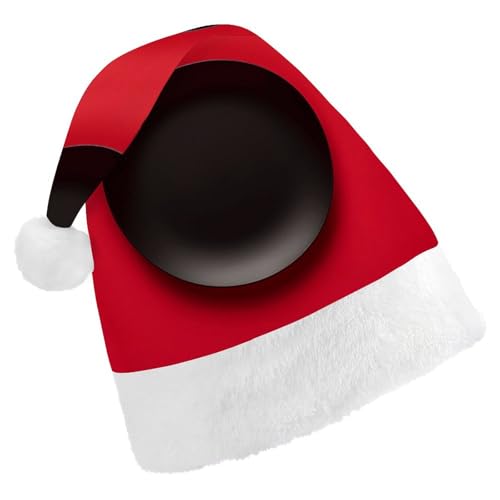 GBNMQED Weihnachtsmütze, Weihnachtsmannmützen für Erwachsene, bequeme Weihnachtsmütze, rot, schwarz, bedruckt, Weihnachtsmütze für Neujahr, festliche Party, Weihnachts-Kopfschmuck GBNMQED Weihnachtsmütze, Weihnachtsmannmützen für Erwachsene, bequeme Weihnachtsmütze, rot, schwarz, bedruckt, Weihnachtsmütze für Neujahr, festliche Party, Weihnachts-Kopfschmuck von GBNMQED