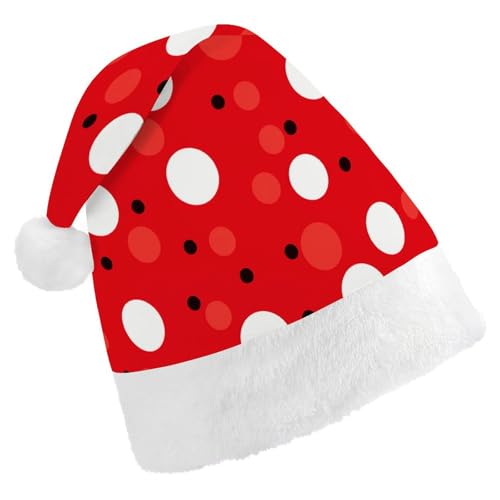 GBNMQED Weihnachtsmütze, Weihnachtsmannmützen für Erwachsene, bequeme Weihnachtsmütze, rot und weiß, gepunktet, Weihnachtsmütze für Neujahr, festliche Party, Weihnachts-Kopfschmuck GBNMQED Weihnachtsmütze, Weihnachtsmannmützen für Erwachsene, bequeme Weihnachtsmütze, rot und weiß, gepunktet, Weihnachtsmütze für Neujahr, festliche Party, Weihnachts-Kopfschmuck von GBNMQED