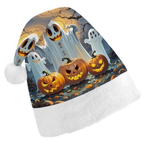 GBNMQED Weihnachtsmütze für Erwachsene, bequeme Weihnachtsmütze, seltsamer Geist, bedruckt, Weihnachtsmütze für Neujahr, festliche Party, Weihnachts-Kopfschmuck GBNMQED Weihnachtsmütze für Erwachsene, bequeme Weihnachtsmütze, seltsamer Geist, bedruckt, Weihnachtsmütze für Neujahr, festliche Party, Weihnachts-Kopfschmuck von GBNMQED