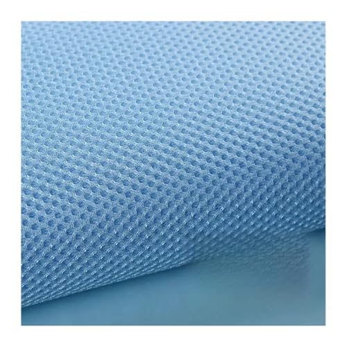 GBSONGJIN Akustikstoff,Lautsprecher Stoff 1 m x 1,6 m Lautsprecher-Netzstoff, staubdicht, schalldicht, Netzabdeckung, DIY-Polsterstoff, Radio-Akustik-Schutztuch(Light Blue) von GBSONGJIN
