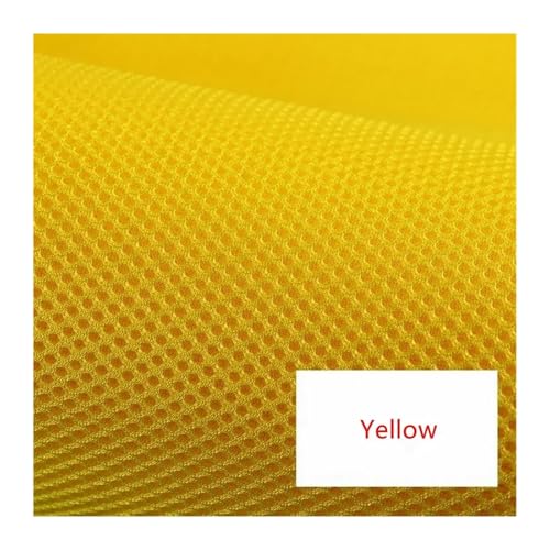 GBSONGJIN Akustikstoff,Lautsprecher Stoff 1 m x 1,6 m Lautsprecher-Netzstoff, staubdicht, schalldicht, Netzabdeckung, DIY-Polsterstoff, Radio-Akustik-Schutztuch(Yellow) von GBSONGJIN