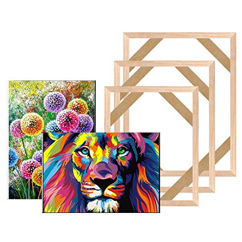 GBSONGLIANGBO Bilderrahmen,Bilder Rahmen Diamant Malerei Holzrahmen für Leinwand Ölgemälde Holz Rahmen DIY Canvas Bild Fotorahmen Für Bar Ölgemälde Wandkunst(40x60cm) von GBSONGLIANGBO