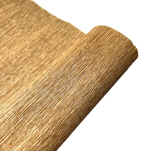 GBSONGLIANGBO Krepppapier,Krepppapier Bunt 10 Rolle 250 * 25cm Farbige Krepp Papier Rolle Origami Gefältelt Handwerk DIY Blumen Dekoration Geschenk Verpackung Papier(Brown) von GBSONGLIANGBO
