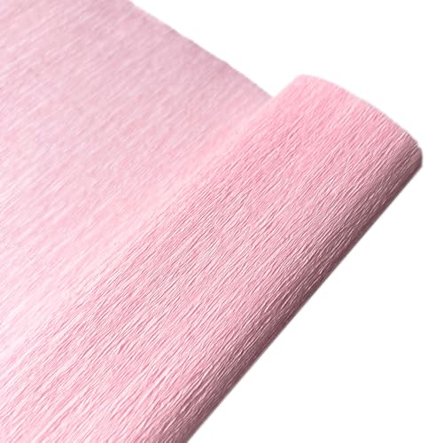 GBSONGLIANGBO Krepppapier,Krepppapier Bunt 10 Rolle 250 * 25cm Farbige Krepp Papier Rolle Origami Gefältelt Handwerk DIY Blumen Dekoration Geschenk Verpackung Papier(Pink) von GBSONGLIANGBO