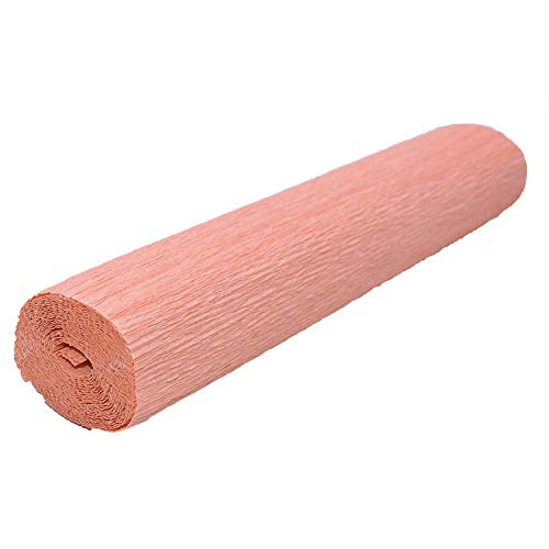 GBSONGLIANGBO Krepppapier,Krepppapier Bunt 10 Rollen 250 * 25 cm Farbige Krepppapierrolle Origami Gefälteltes Krepppapier Basteln DIY Blumen Dekoration Geschenkpapier Basteln(Peach) von GBSONGLIANGBO