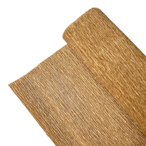 GBSONGLIANGBO Krepppapier,Krepppapier Bunt 10 Rollen 250 x 25 cm (8 Fuß x 9,8 Zoll) farbige Krepppapierrolle Origami-Krepppapier for Basteln, Blumendekoration, Geschenkpapier(Brown 9.8in x 8ft) von GBSONGLIANGBO