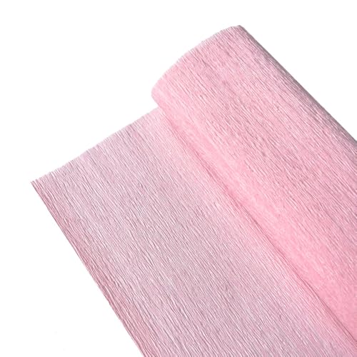 GBSONGLIANGBO Krepppapier,Krepppapier Bunt 10 Rollen 250 x 25 cm (8 Fuß x 9,8 Zoll) farbige Krepppapierrolle Origami-Krepppapier for Basteln, Blumendekoration, Geschenkpapier(Pink 9.8in x 8ft) von GBSONGLIANGBO