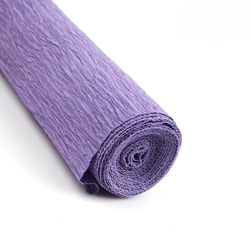 GBSONGLIANGBO Krepppapier,Krepppapier Bunt 10 Stücke Farbige Krepppapierrolle Origami Gefältelt Krepppapier Basteln DIY Blumen Dekoration Geschenkpapier Basteln Kreativ(Purple) von GBSONGLIANGBO