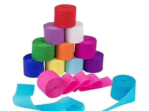 GBSONGLIANGBO Krepppapier,Krepppapier Bunt 12 Stück/Rollen Krepppapier-Dekorationen in 12 Farben 82ft Krepppapier-Dekore GBSONGLIANGBO Krepppapier,Krepppapier Bunt 12 Stück/Rollen Krepppapier-Dekorationen in 12 Farben 82ft Krepppapier-Dekore von GBSONGLIANGBO