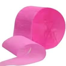 GBSONGLIANGBO Krepppapier,Krepppapier Bunt 16 Farben 10 Rollen Krepppapier Luftschlangen for Hochzeit Geburtstag Party Hintergrund DIY Dekor Farbige Origami Gefältelt Krepppapier Rolle(Pink-) von GBSONGLIANGBO