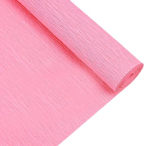 GBSONGLIANGBO Krepppapier,Krepppapier Bunt 2 Rollen 250 * 25 cm Farbige Krepppapierrolle Origami Gefälteltes Krepppapier Basteln DIY Blumen Dekoration Geschenkpapier Basteln(Deep pink) von GBSONGLIANGBO