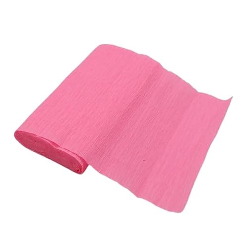 GBSONGLIANGBO Krepppapier,Krepppapier Bunt 4 Rolle 250 * 15cm Gefältelt Krepp Papier Blume Verpackung Handwerk DIY Papier Streamer Scrapbooking Origami Party Dekoration Verpackung Material(Pink) von GBSONGLIANGBO