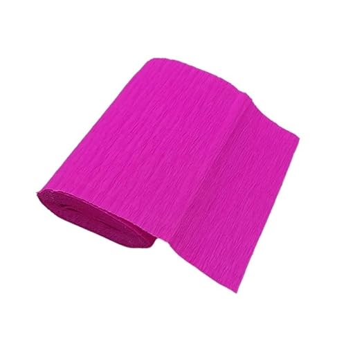 GBSONGLIANGBO Krepppapier,Krepppapier Bunt 4 Rolle 250 * 15cm Gefältelt Krepp Papier Blume Verpackung Handwerk DIY Papier Streamer Scrapbooking Origami Party Dekoration Verpackung Material(Rose Red) von GBSONGLIANGBO