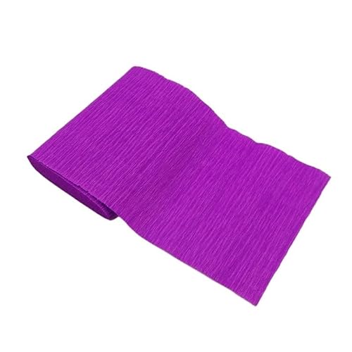 GBSONGLIANGBO Krepppapier,Krepppapier Bunt 4 Rolle 250 * 15cm Gefältelt Krepp Papier Blume Verpackung Handwerk DIY Papier Streamer Scrapbooking Origami Party Dekoration Verpackung Material(Violet) von GBSONGLIANGBO