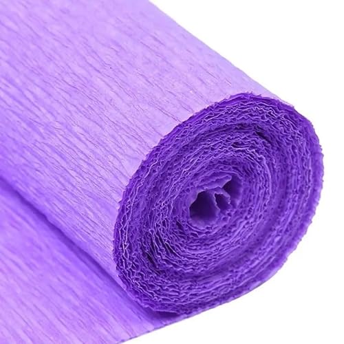 GBSONGLIANGBO Krepppapier,Krepppapier Bunt 5 Stück 50x250 cm Krepppapier Farbige Rolle Origami Gefälteltes Krepppapier Basteln DIY Blumen Dekoration Geschenkverpackung Verdicktes Papier Basteln(H) von GBSONGLIANGBO