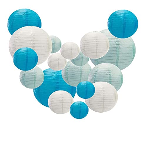 GBSONGLIANGBO Papierlampion,Papierlaternen 18 Pack 4 "-12" White Blue Light Blue Papierlaterne lanterne Lampion Hochzeit lanterne Papier for Mariage Partei GBSONGLIANGBO Papierlampion,Papierlaternen 18 Pack 4 "-12" White Blue Light Blue Papierlaterne lanterne Lampion Hochzeit lanterne Papier for Mariage Partei von GBSONGLIANGBO