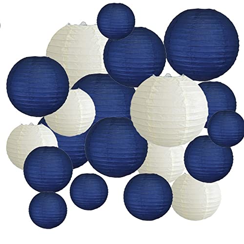 GBSONGLIANGBO Papierlampion,Papierlaternen 20 stücke 6 "-12" Papierlaternen Sortiert mit der Größe blau beige Papierlaterne Laternenlampe for Hochzeitsfeier GBSONGLIANGBO Papierlampion,Papierlaternen 20 stücke 6 "-12" Papierlaternen Sortiert mit der Größe blau beige Papierlaterne Laternenlampe for Hochzeitsfeier von GBSONGLIANGBO