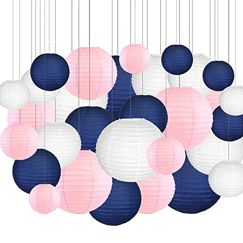 GBSONGLIANGBO Papierlampion,Papierlaternen 30 Teile/Set papierlaterne 6 "8" 10 "12" 14 "14" blau rosa weiße lampion Hochzeit Boule lampionnen hängende dekor GBSONGLIANGBO Papierlampion,Papierlaternen 30 Teile/Set papierlaterne 6 "8" 10 "12" 14 "14" blau rosa weiße lampion Hochzeit Boule lampionnen hängende dekor von GBSONGLIANGBO