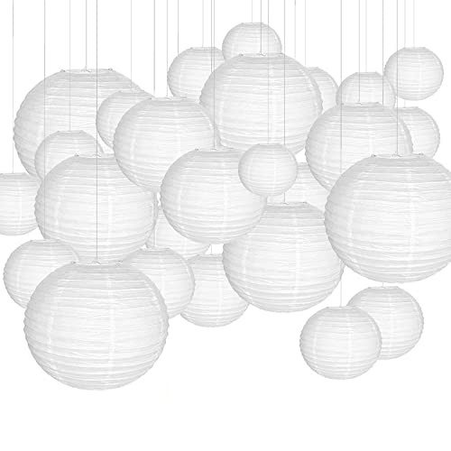GBSONGLIANGBO Papierlampion,Papierlaternen 30 Teile/los 4 '' '- 12' 'Mix größe Papier Ball lampion hängen weiße Hochzeit Dekoration Papier Laternen lampenschirm Party dekor GBSONGLIANGBO Papierlampion,Papierlaternen 30 Teile/los 4 '' '- 12' 'Mix größe Papier Ball lampion hängen weiße Hochzeit Dekoration Papier Laternen lampenschirm Party dekor von GBSONGLIANGBO